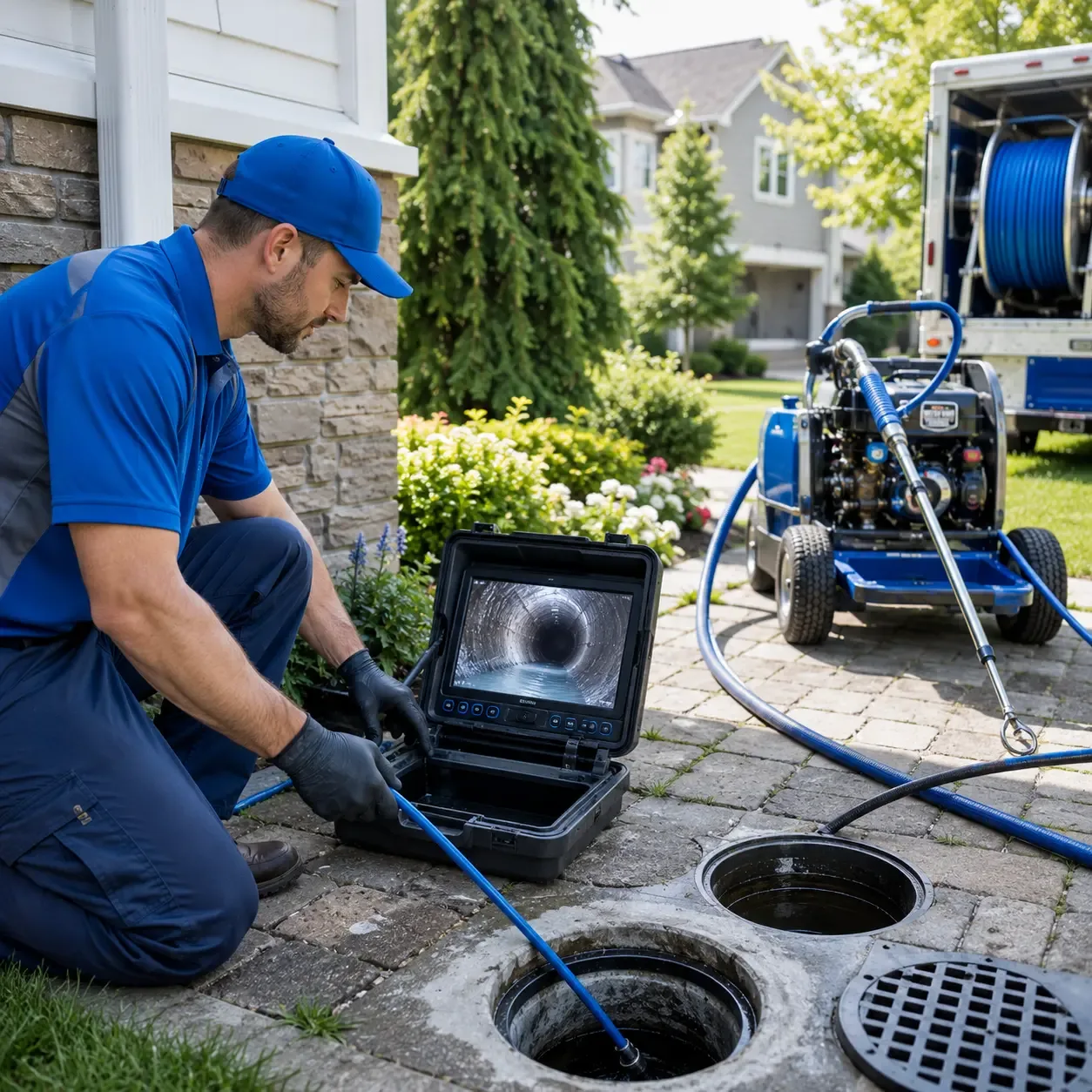 Outdoor drain cleaning professionals serving Markleton, PA