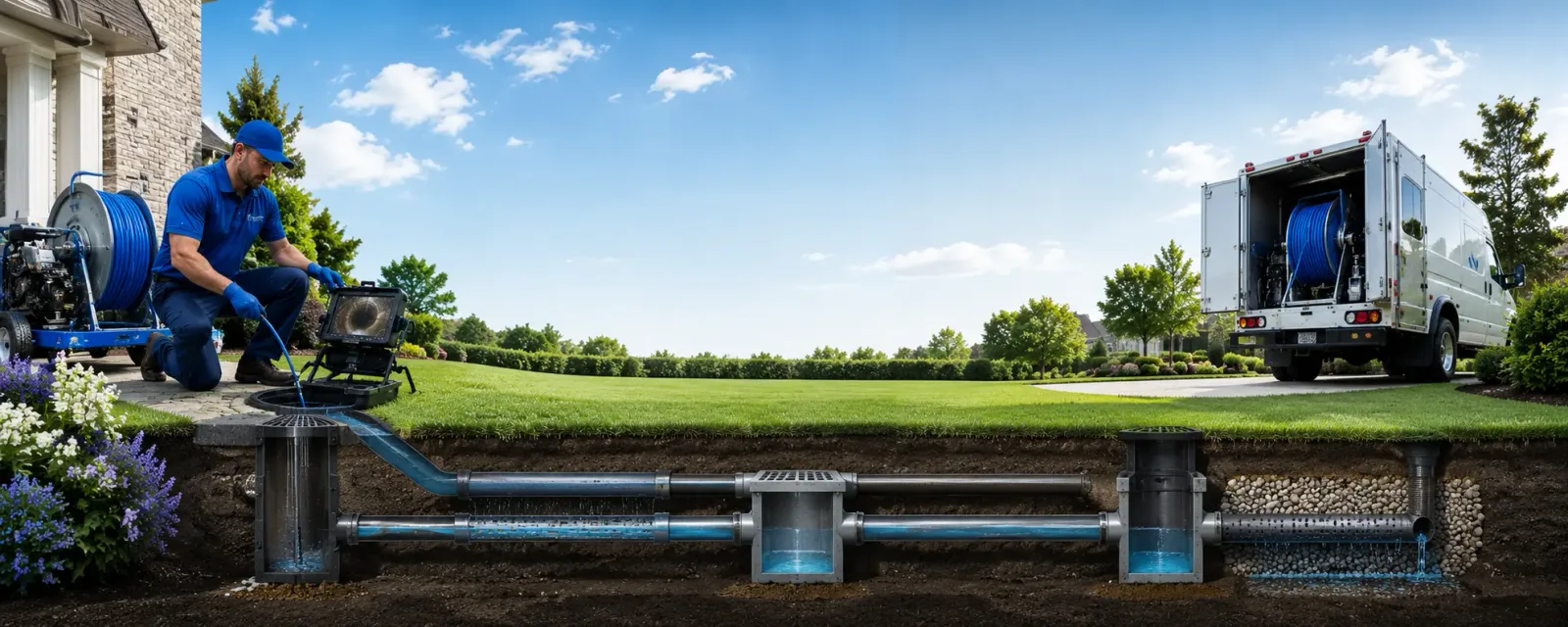 Outdoor drain cleaning information for Markleton, PA
